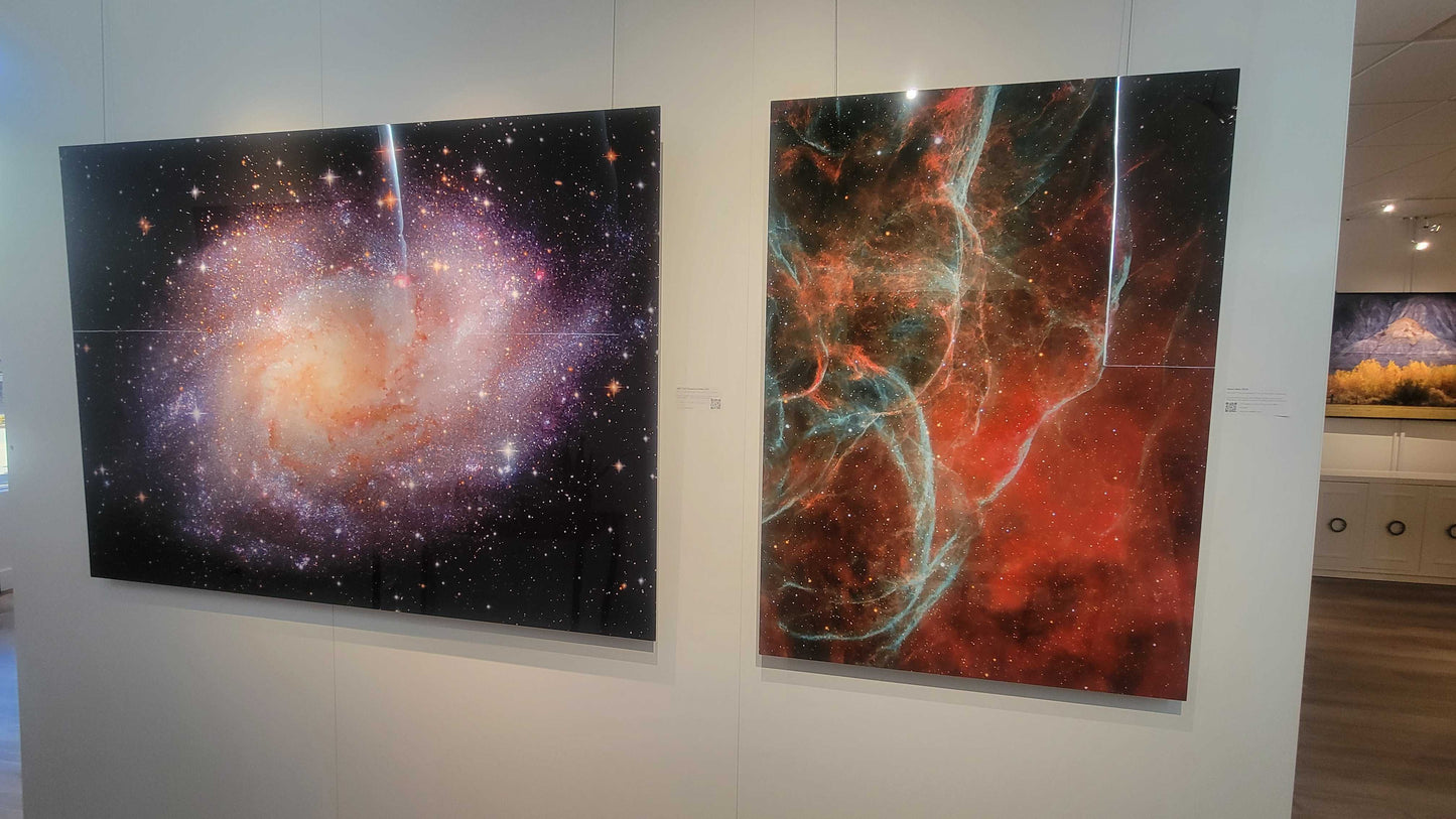 "M33: The Triangulum Galaxy" - Limited Edition ChromaLuxe® Metal Wall Art 60" x 43"