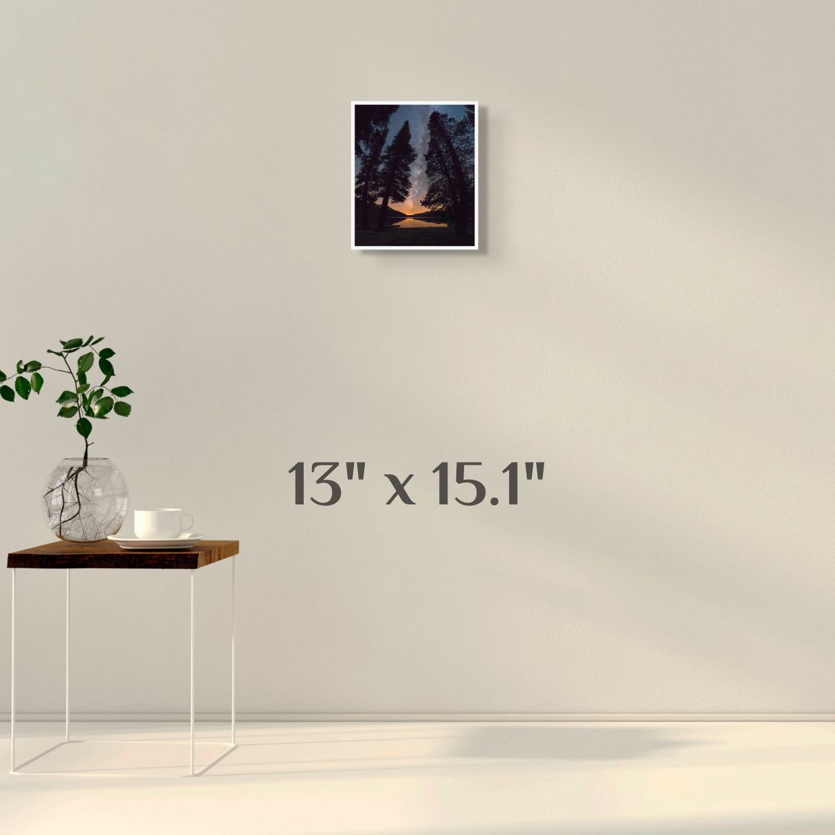 "All is Calm" Limited Edition Wall Art 13" x 15.1" Rolled Giclée Metallic