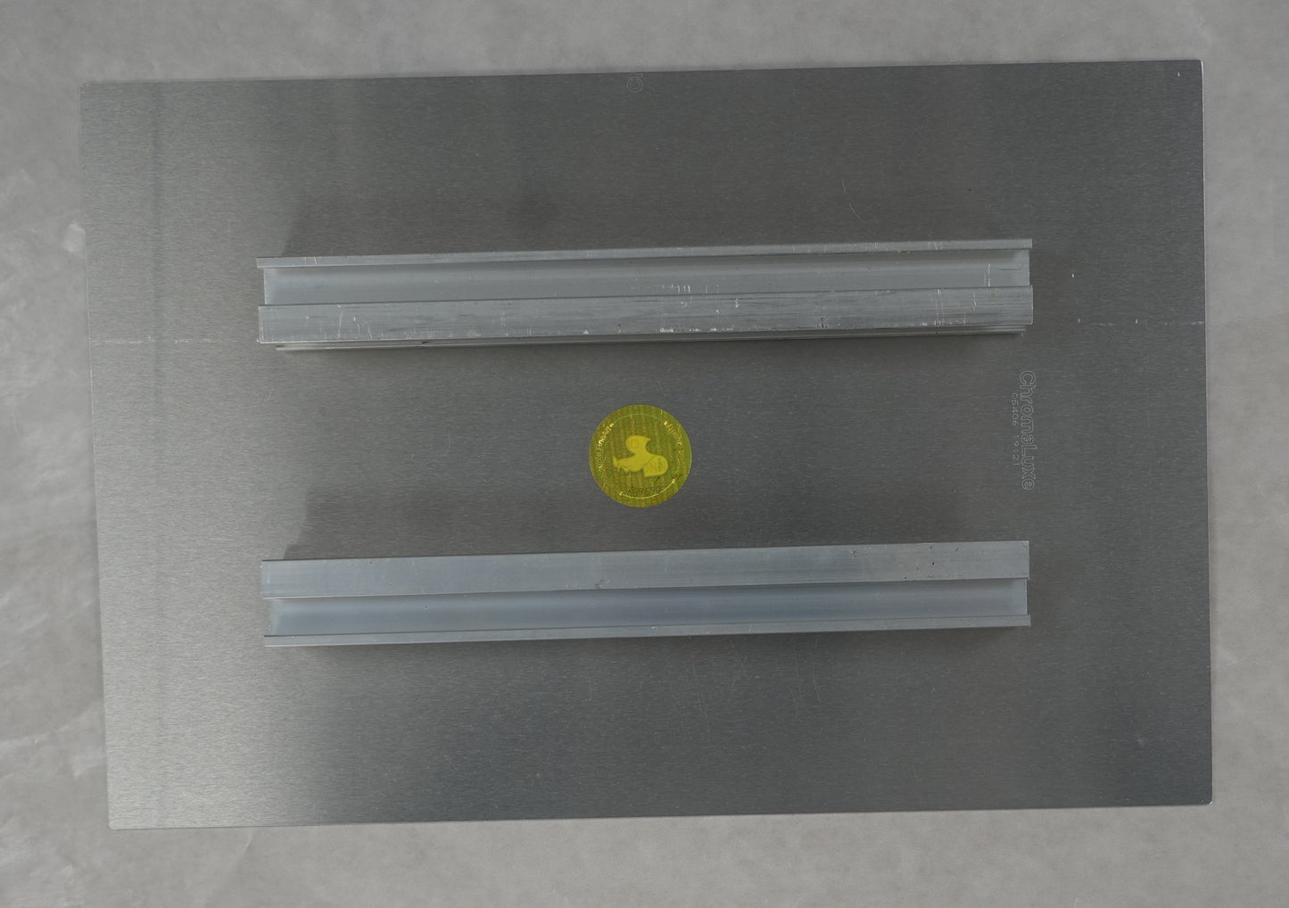 "Three Pebbles" - Limited Edition ChromaLuxe® Metal Wall Art 12" x 8"