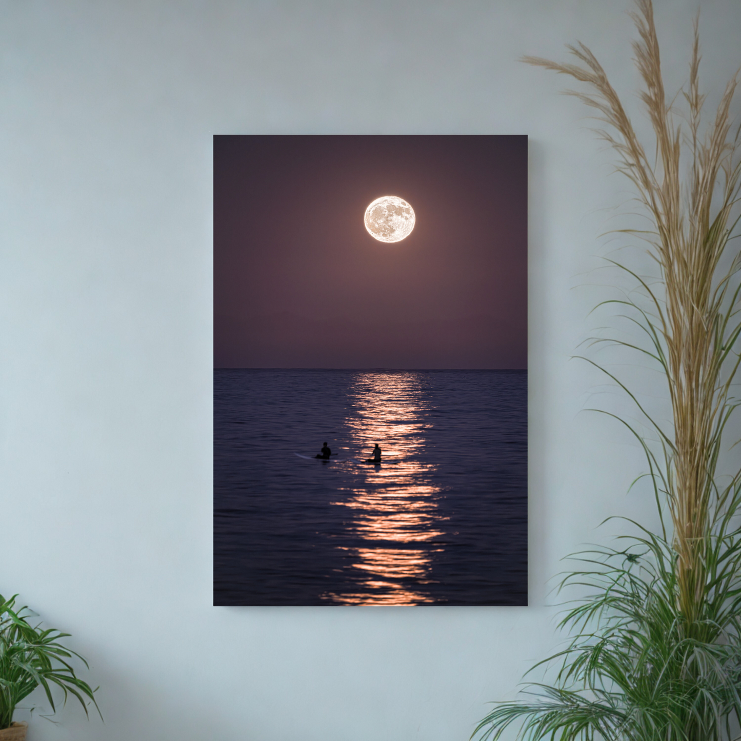 "Moon Watching" - Limited Edition ChromaLuxe® Metal Wall Art