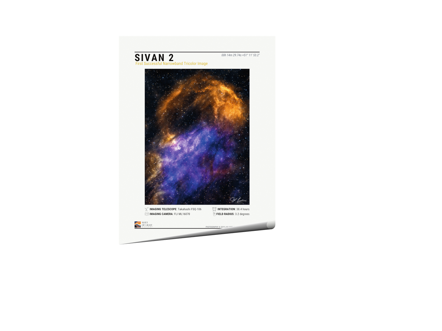 A digital mockup with background removed of a 18x24 inch poster of Sivan 2