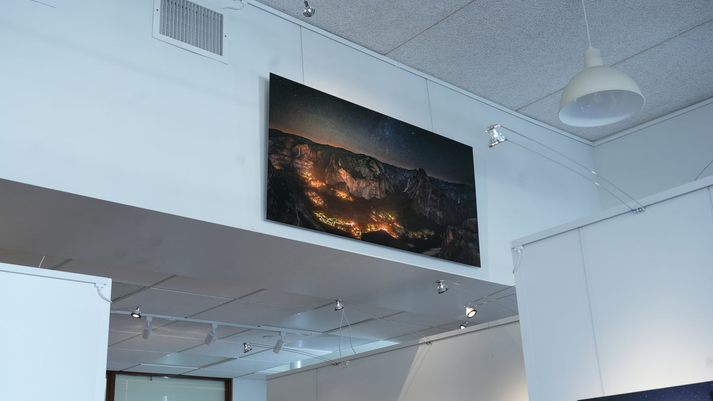 "Artificial Darkness" - Limited Edition ChromaLuxe® Metal Wall Art 60" x 30"