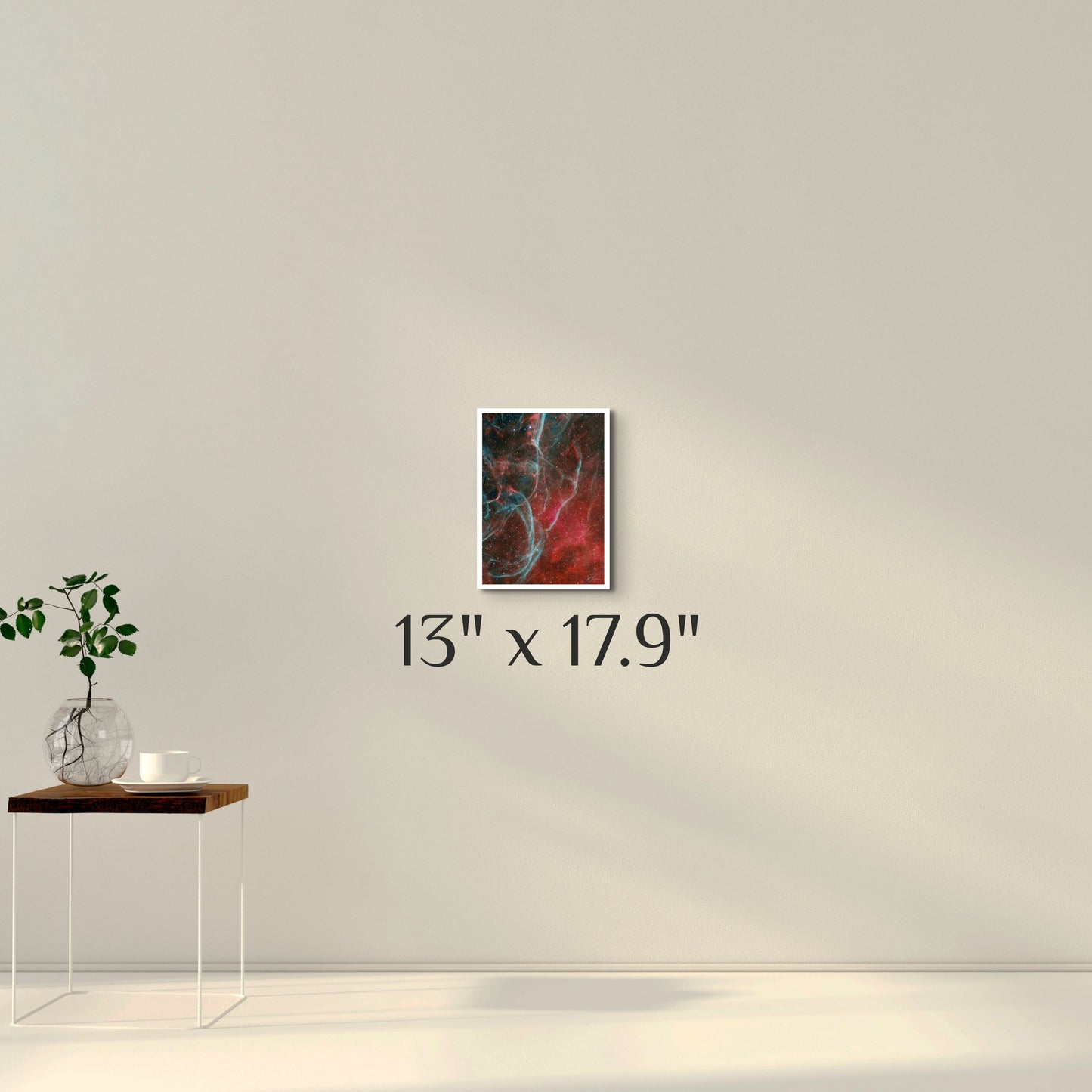"Aqua Vela" 13" x 17.9" (With White Border) Giclée Metallic Paper Mounted on Gatorboard