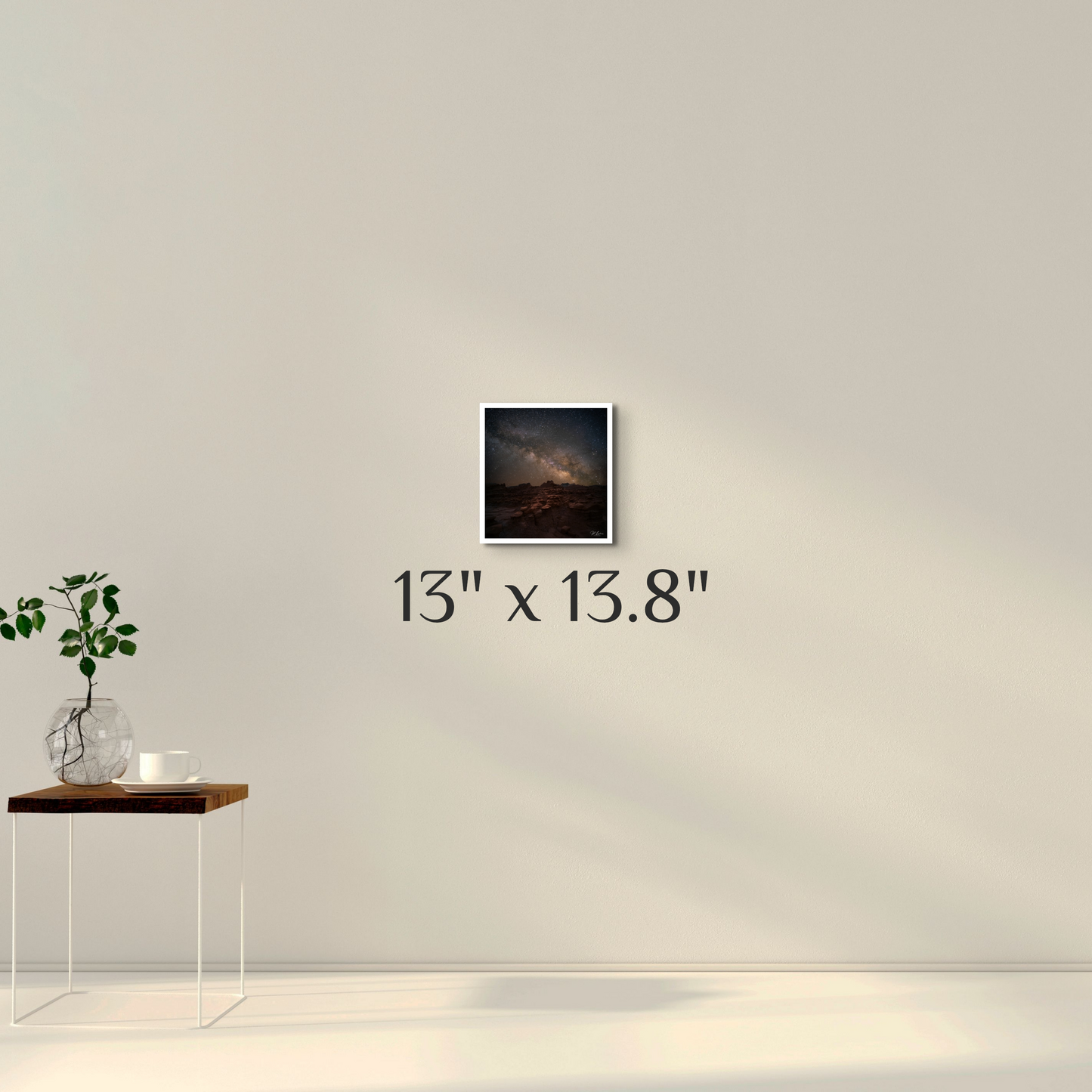 "The High Road" Limited Edition Wall Art 13" x 13.8" Giclée Metallic Paper Mounted on Gatorboard (With White Border)