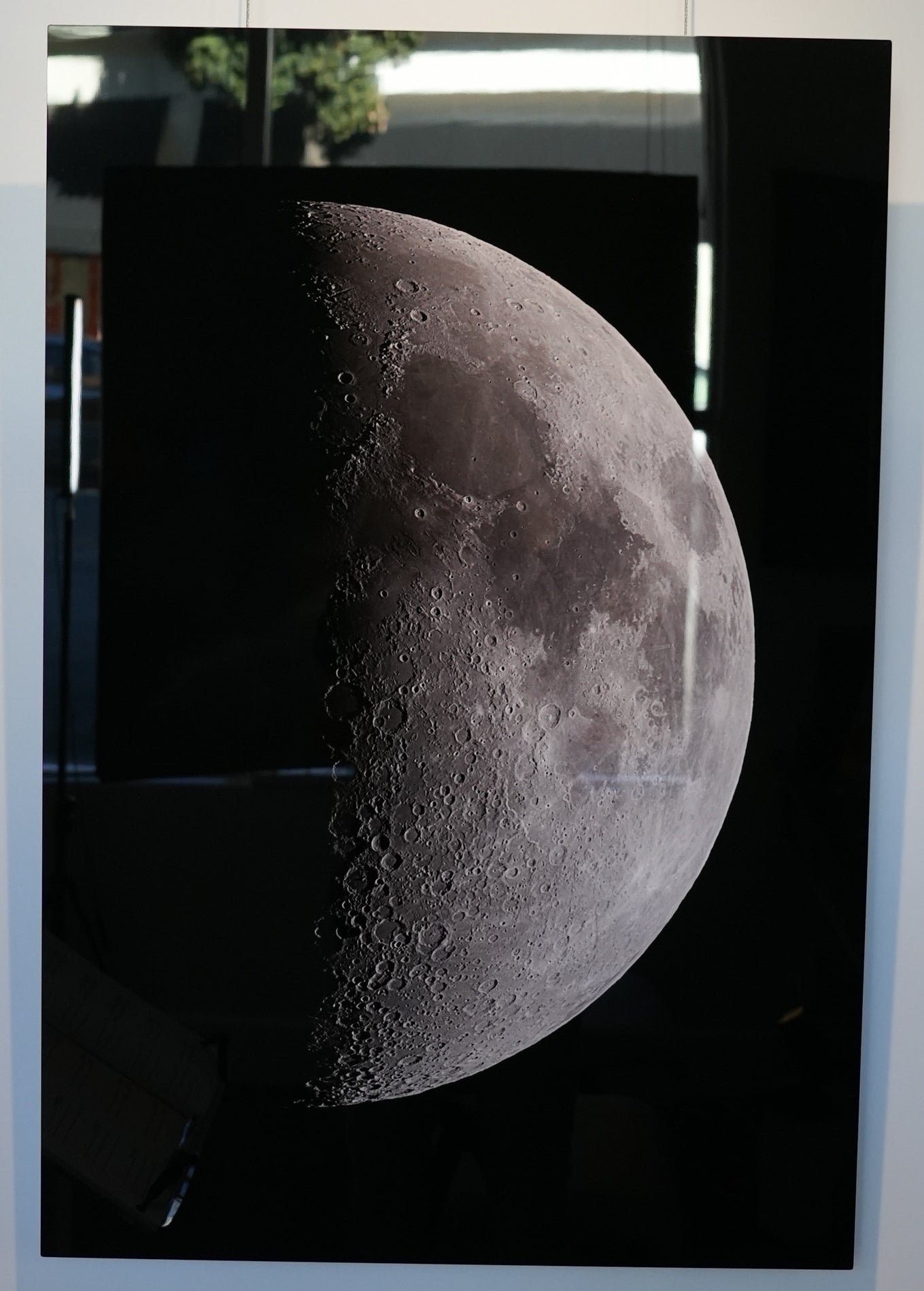 "1st Quarter Moon" - Limited Edition ChromaLuxe® Metal Wall Art 20" x 29.1"