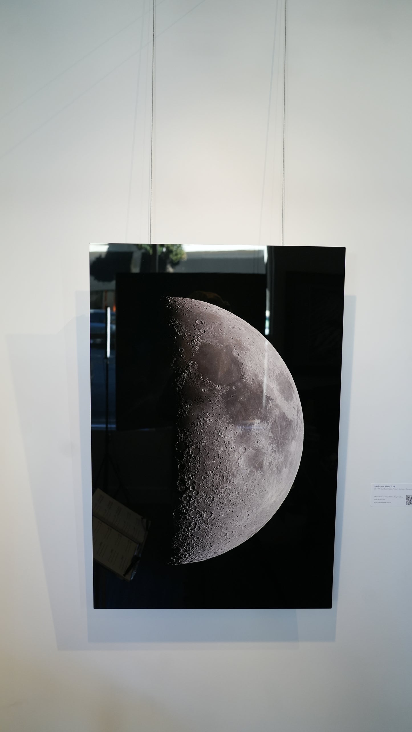 "1st Quarter Moon" - Limited Edition ChromaLuxe® Metal Wall Art 20" x 29.1"
