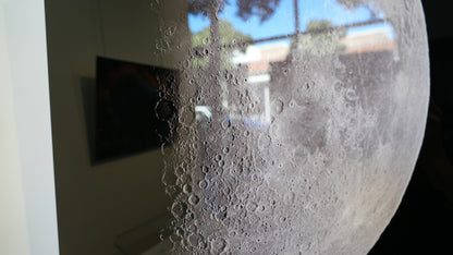 "1st Quarter Moon" - Limited Edition ChromaLuxe® Metal Wall Art 20" x 29.1"