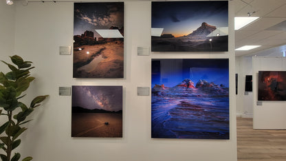 "The Red of Night" - Limited Edition ChromaLuxe® Metal Wall Art 44" x 46"