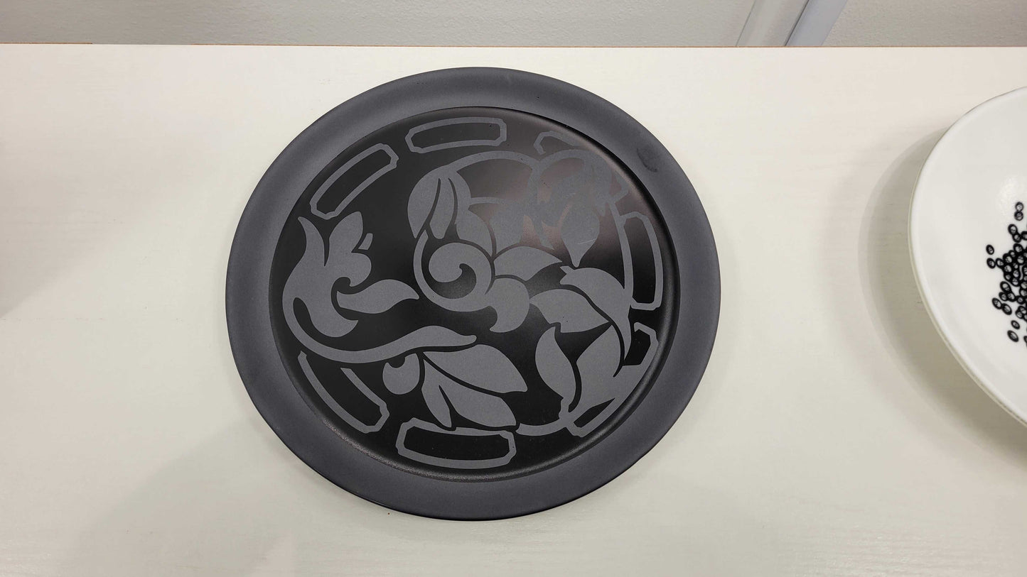 Black Etched Tray