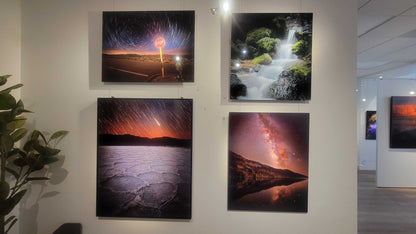 "Strange Occurrences in the Desert" - Limited Edition ChromaLuxe® Metal Wall Art 36" x 27.4"