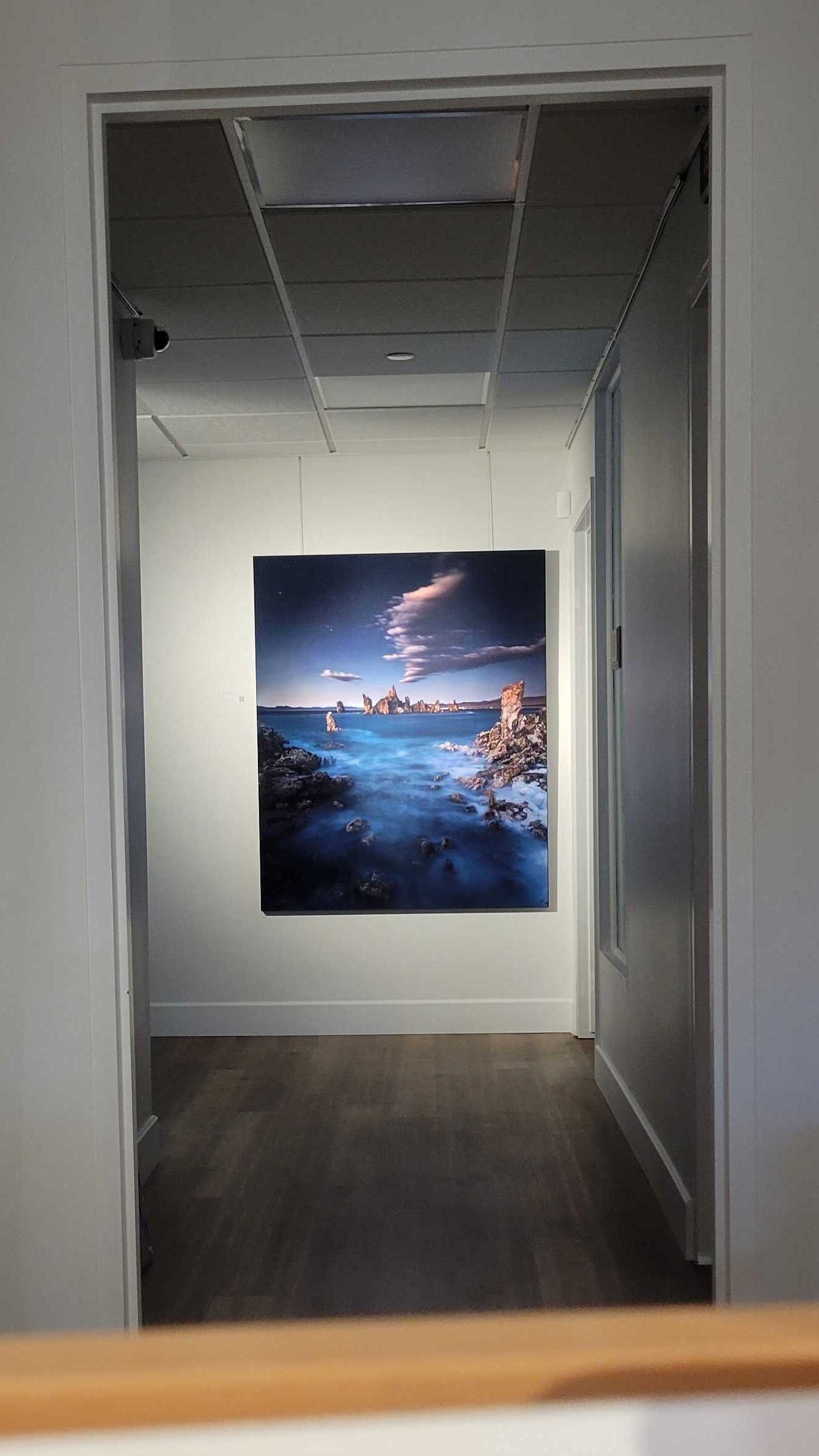 "Mono Lith" - Limited Edition ChromaLuxe® Metal Wall Art 48" x 58.3"