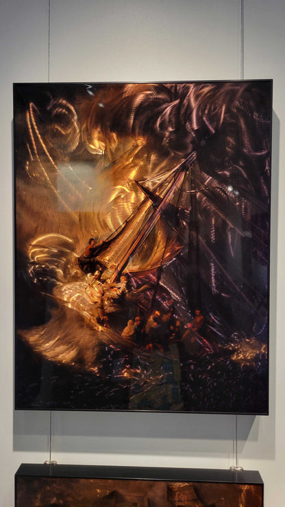 "Sea of Galilee" Dye Sublimation Print on Hand-Ground Copper Substrate