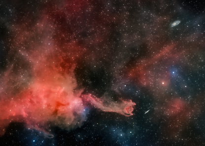 "Cometary Globule 4 (CG4)" - Limited Edition ChromaLuxe® Metal Wall Art 44" x 29.3"