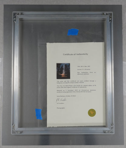 "All is Calm" - Limited Edition ChromaLuxe® Metal Wall Art 17" x 20"