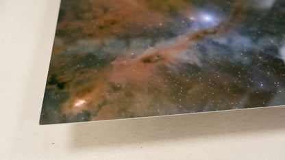 Close-up of a nebula with star formation in space