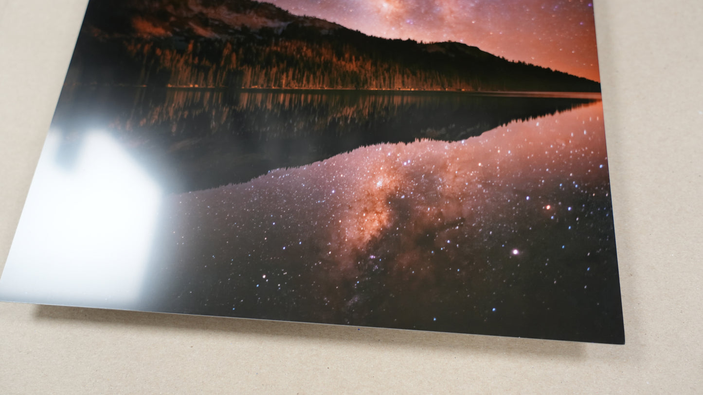 "High Lake" - Limited Edition ChromaLuxe® Metal Wall Art 12" x 15"