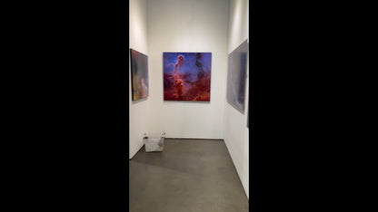 "Elephant's Trunk" - Limited Edition ChromaLuxe® Metal Wall Art 44" x 44" - Euro Wrap Frame