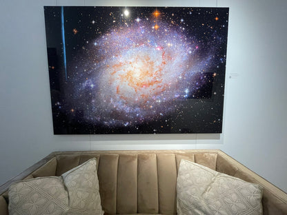 "M33: The Triangulum Galaxy" - Limited Edition ChromaLuxe® Metal Wall Art 60" x 43"
