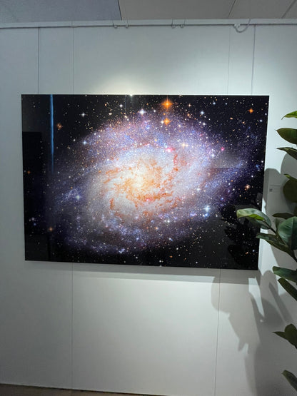"M33: The Triangulum Galaxy" - Limited Edition ChromaLuxe® Metal Wall Art 60" x 43"