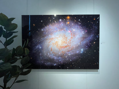 "M33: The Triangulum Galaxy" - Limited Edition ChromaLuxe® Metal Wall Art 60" x 43"