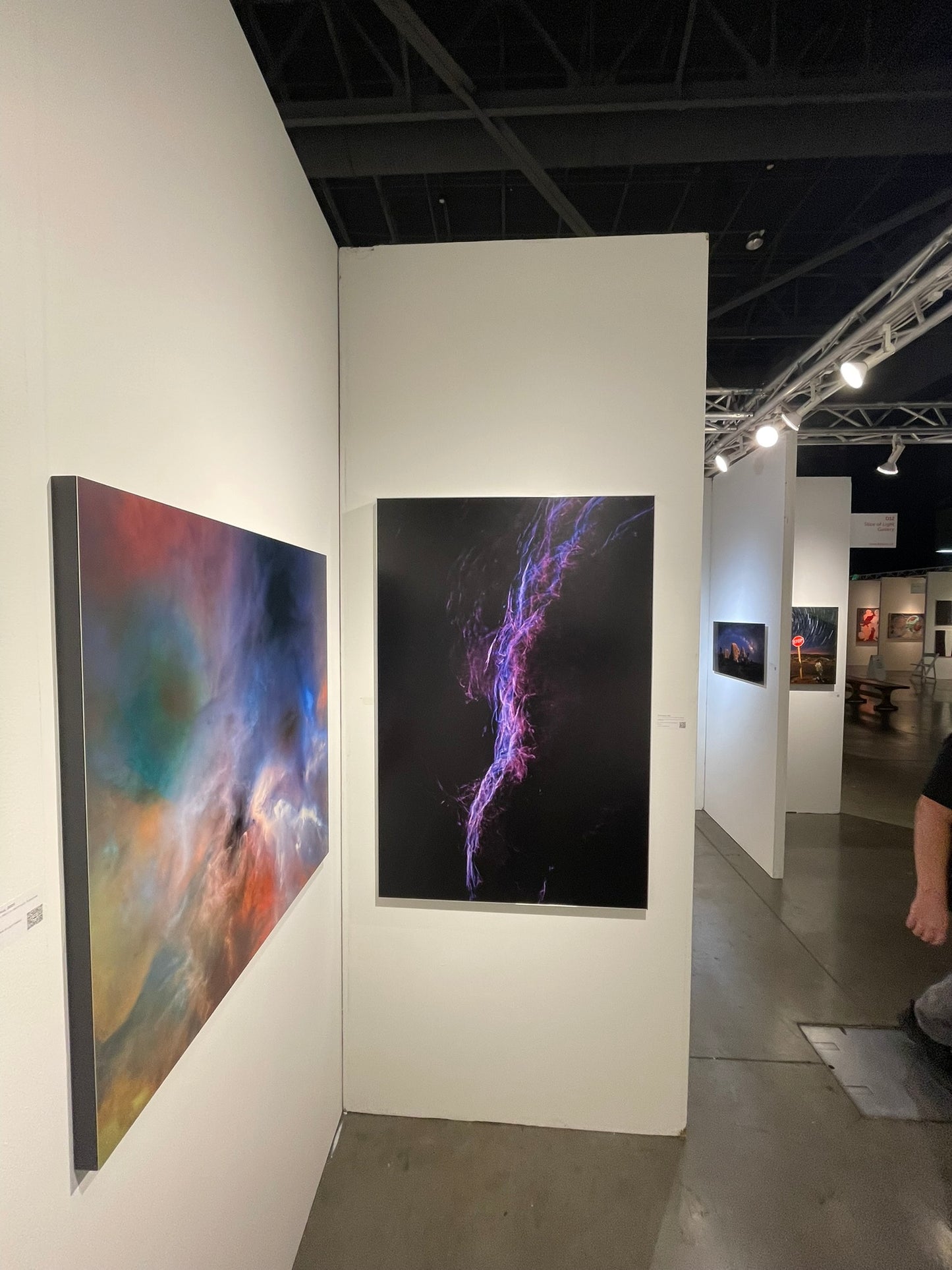 "Plasma Dance" - Limited Edition ChromaLuxe® Metal Wall Art