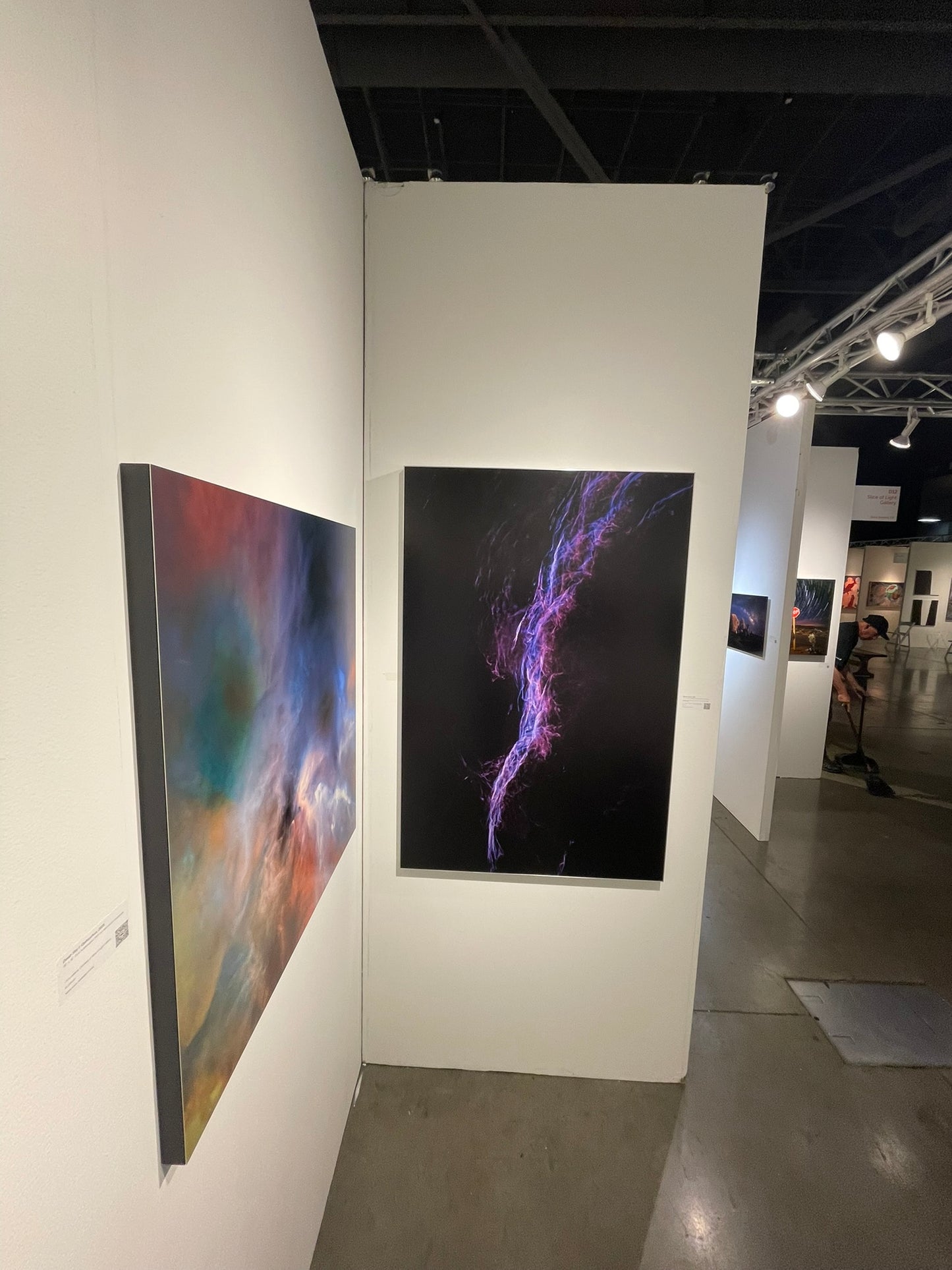 "Plasma Dance" - Limited Edition ChromaLuxe® Metal Wall Art