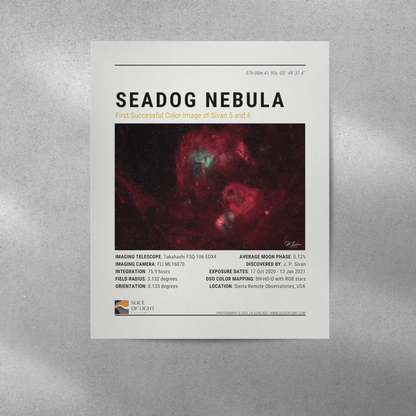 Sivan 5 & 6: Seadog Nebula - Poster 16" x 20"