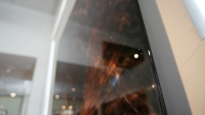 "DWB 111 / Double Helix" - Limited Edition 44" x 66.6" Hand Ground Steel - Inset Frame