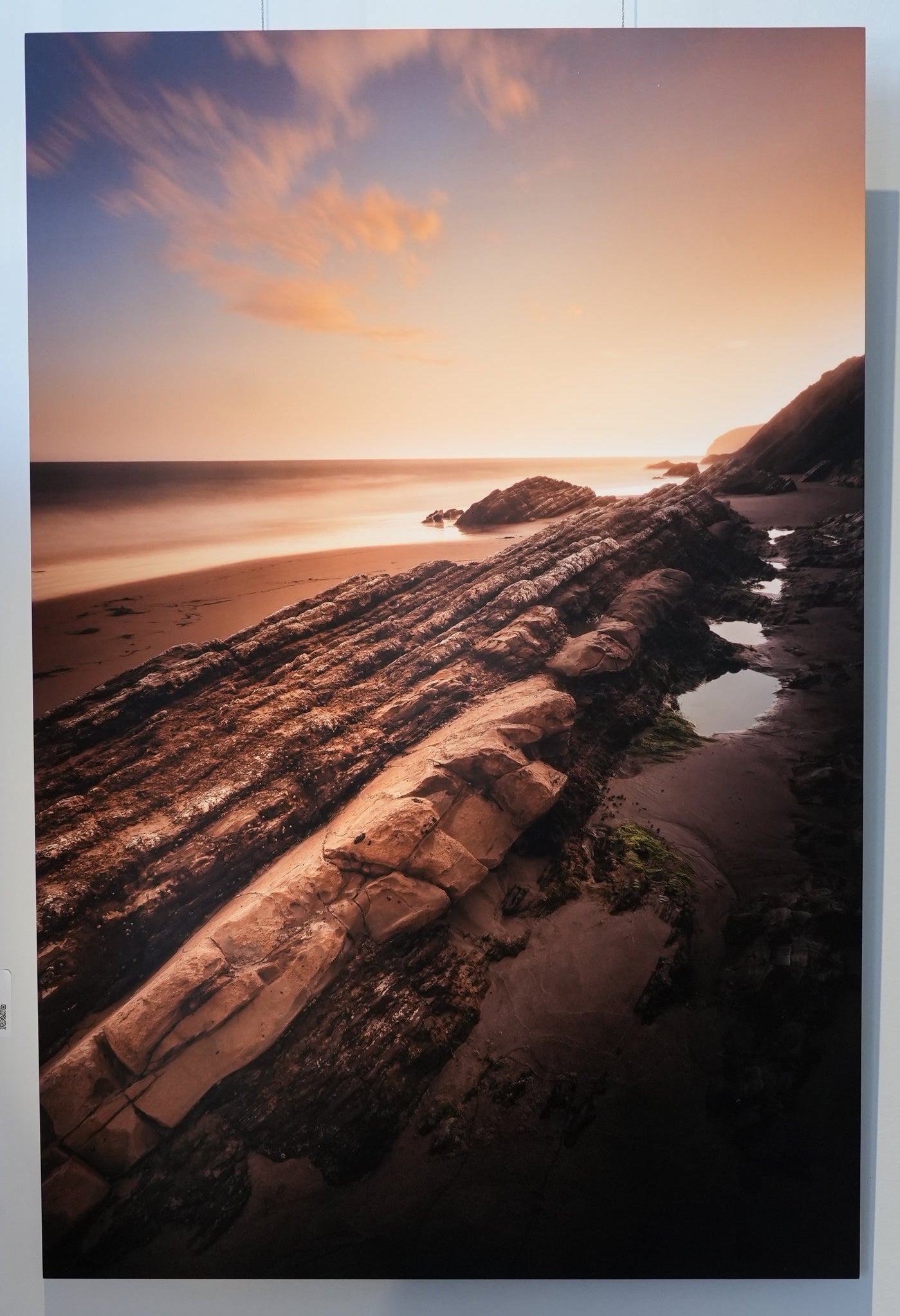 "Gaviota Sunset" - Limited Edition ChromaLuxe® Metal Wall Art 24" x 36"