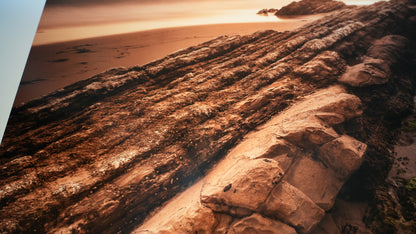 "Gaviota Sunset" - Limited Edition ChromaLuxe® Metal Wall Art 24" x 36"