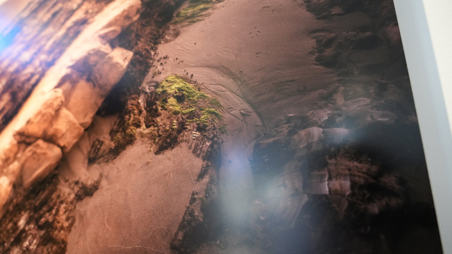 "Gaviota Sunset" - Limited Edition ChromaLuxe® Metal Wall Art 24" x 36"