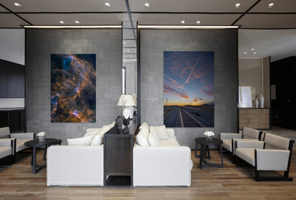 "DWB 111 / Double Helix" - Limited Edition ChromaLuxe® Metal Wall Art 44" x 66.6"