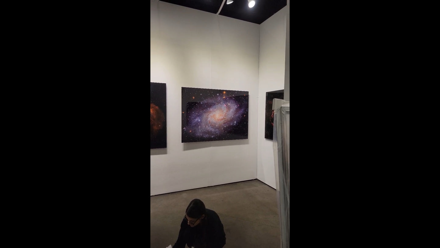 "M33: The Triangulum Galaxy" - Limited Edition ChromaLuxe® Metal Wall Art 60" x 43"