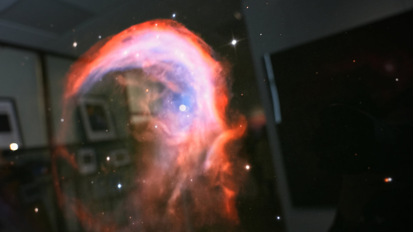 "Profile of an Alien" - Limited Edition ChromaLuxe® Metal Wall Art 30" x 30"