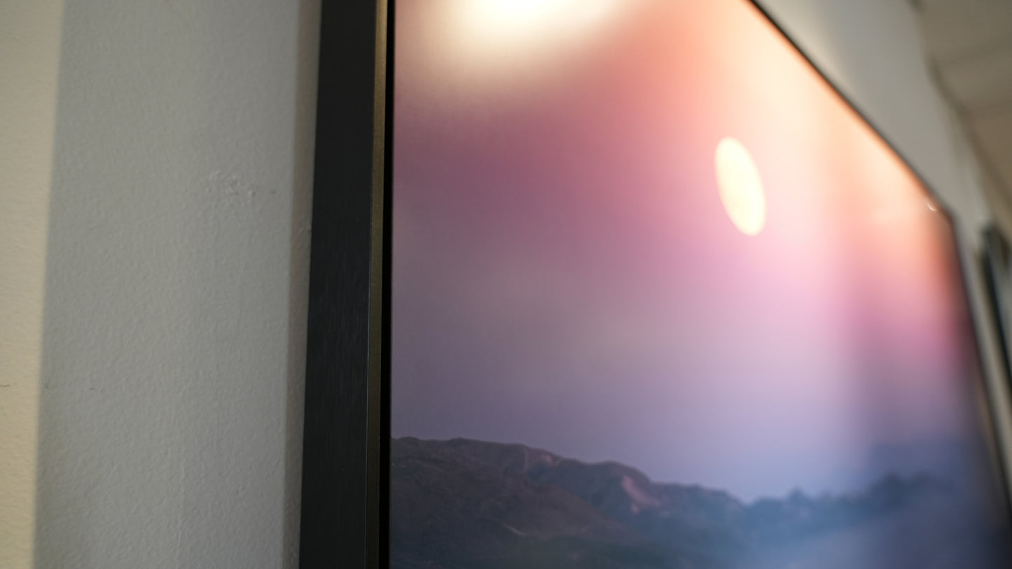 "Supermoon Over Summerland" - Limited Edition ChromaLuxe® Metal Wall Art 60" x 35"