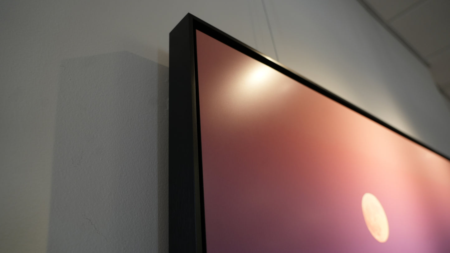 "Supermoon Over Summerland" - Limited Edition ChromaLuxe® Metal Wall Art 60" x 35"