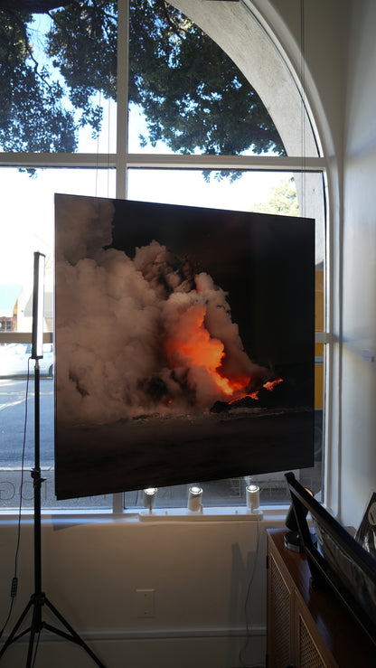 "Tranquil Violence" - Limited Edition ChromaLuxe® Metal Wall Art 44" x 44"