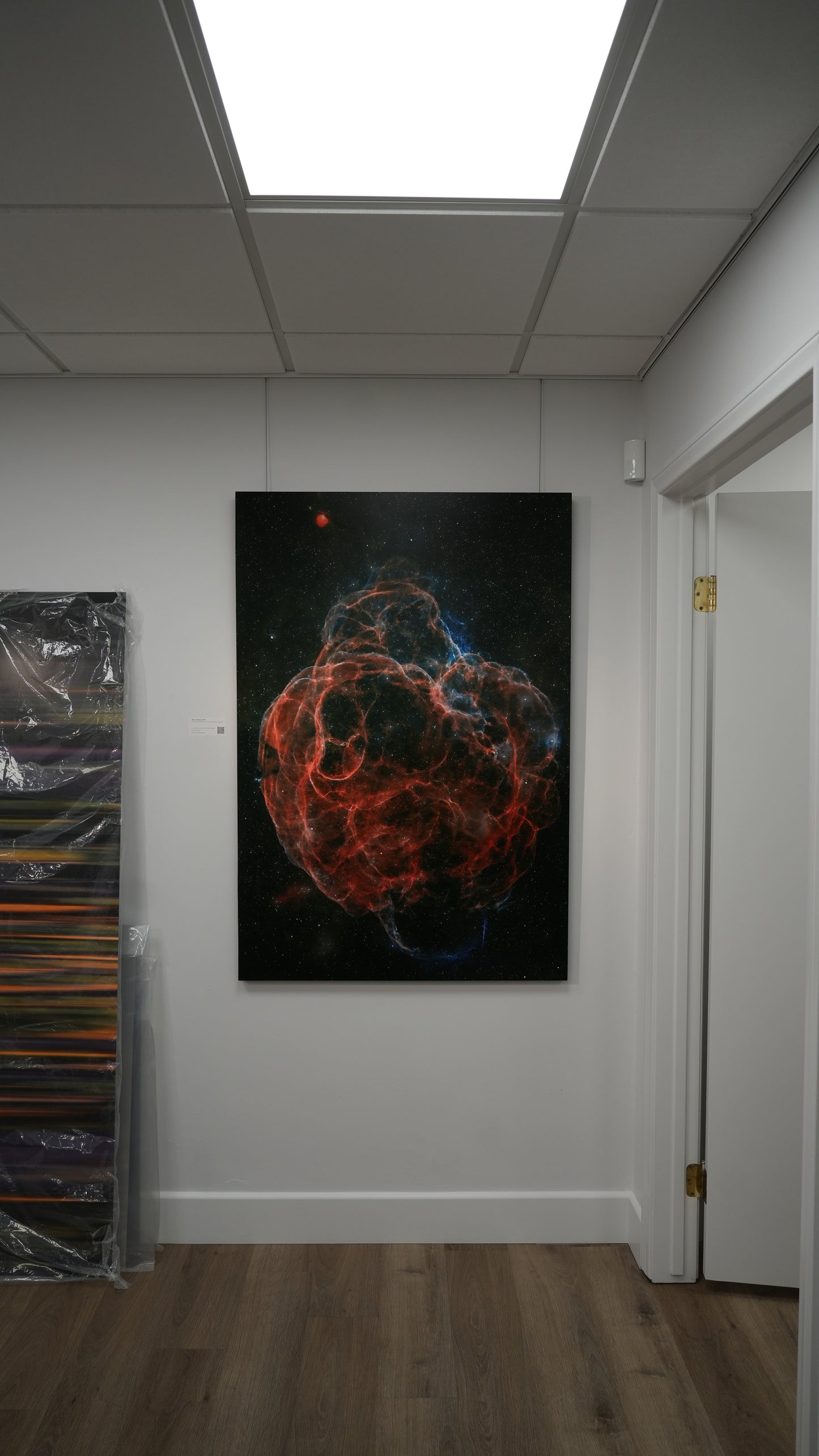 "Web of Wisps" - Limited Edition ChromaLuxe® Metal Wall Art 36" x 52.6"