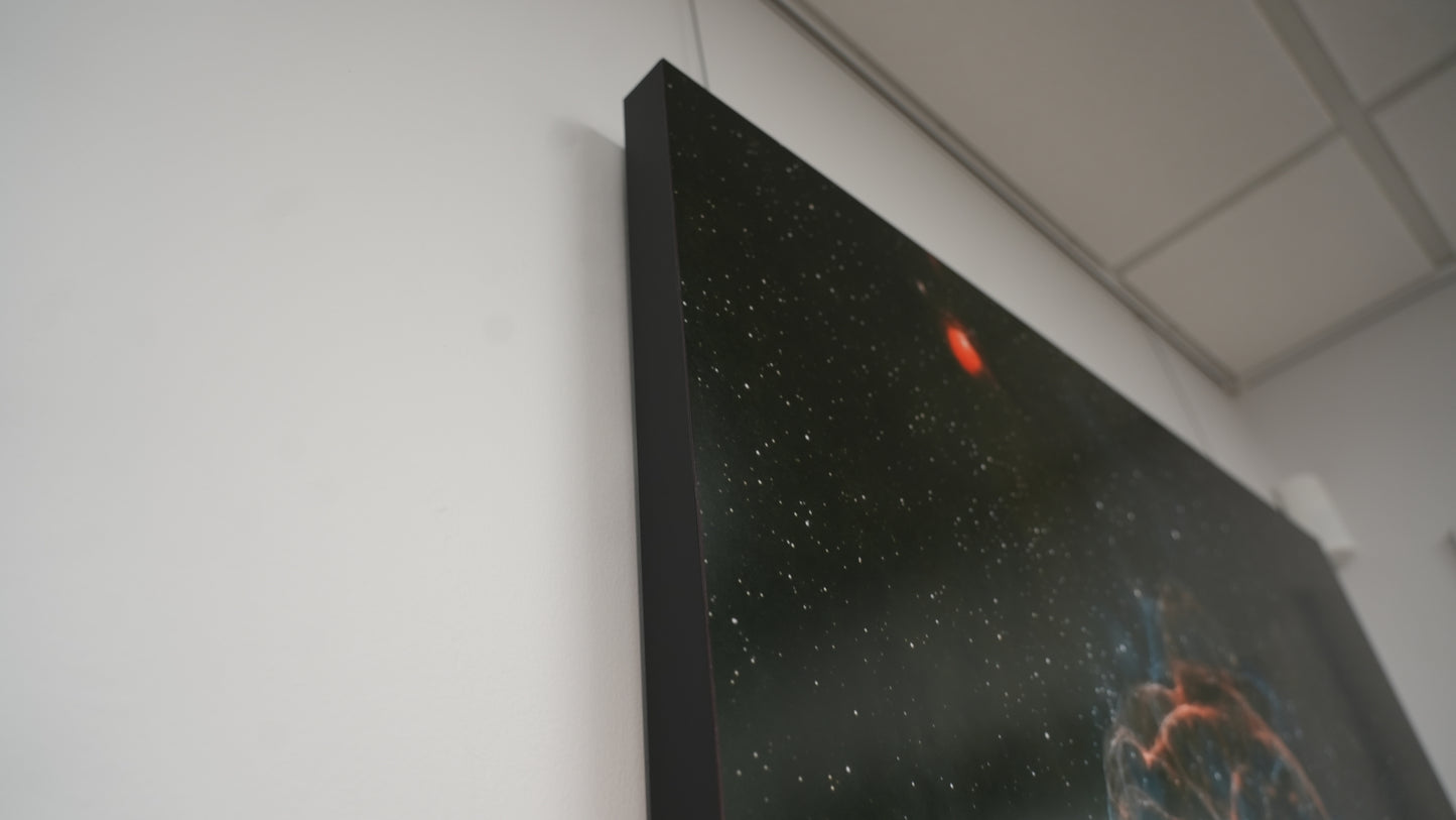 "Web of Wisps" - Limited Edition ChromaLuxe® Metal Wall Art 36" x 52.6"